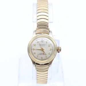 Vintage Calvert Automatic Watch Gold Tone Stainless Steel Incabloc Rare 60's
